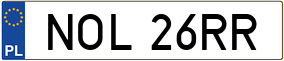 Trailer License Plate